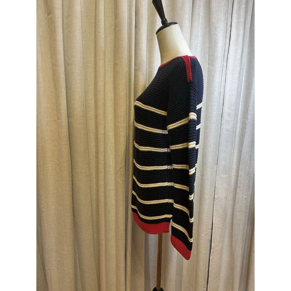 Gap Kids Girls' 2XL Cotton Nautical Knit Sweater Long Sleeve Pullover Boat Neck